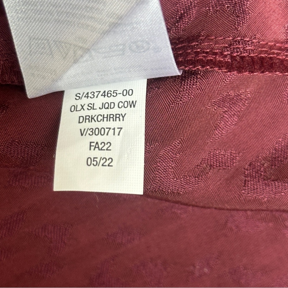 BANANA REPUBLIC JACQUARD SLIP DRESS SIZE XL NWT - Dark Cherry - Picture 7 of 11
